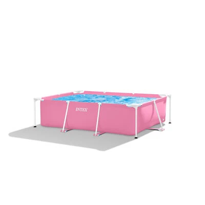 Piscina fuori terra rettangolare INTEX 28266NP Pink Frame 220x150x60 cm 1662L