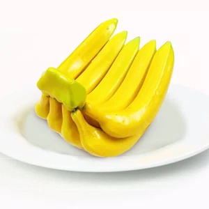 Mazzo di banane realistiche decorazione a grappolo di banane frutta modello banane decorazione - Foto 1 di 8