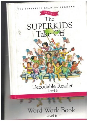 LOT: Superkids Take Off Decodable Reader HC & Word workbook 2010 - Image 1 of 3