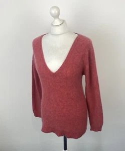 Maglione Brora 100% Cashmere Rosa Scozzese Taglia 12/14 UK Donna - Foto 1 di 11