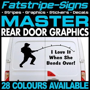 passend für RENAULT MASTER GOING FISHING CARP LUSTIGE UNHÖFLICHE CAMPER VAN AUFKLEBER GRAFIKEN - Bild 1 von 2