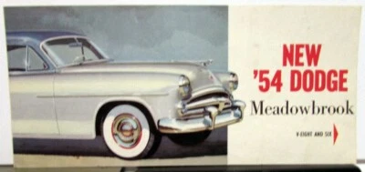 Dodge Meadowbrook 1954 distribuidor color venta folleto correo original raro Foto 1 de 4