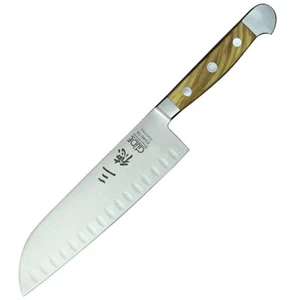 Santoku mit Kulle groß X546/18 von GÜDE, Serie Alpha Olive, 18 cm Klinge - Bild 1 von 3