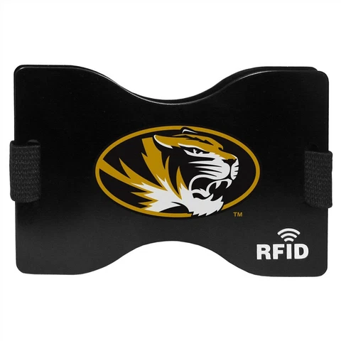 Missouri Tigers Wallet RFID Blocking Slim Pocket Money Clip NCAA College Sports Cover