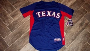 AWESOME Authentic TEXAS RANGERS Batting Jersey 44 Majestic Made in USA - Picture 1 of 3