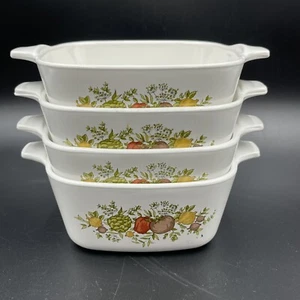 Corning Ware SPICE OF LIFE P-43-B Petite Casserole Dish 2.75 Cup Lot of 4 - Picture 1 of 12