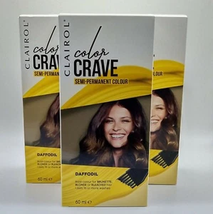 3x Clairol Color Crave Daffodil Semi-Permanent Hair Colour - Picture 1 of 2