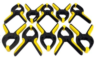 10 Pieces 9" Nylon SPRING CLAMPS Heavy Duty Gripping Anti-Slip 3" Jaw Opening - Image 1 of 4