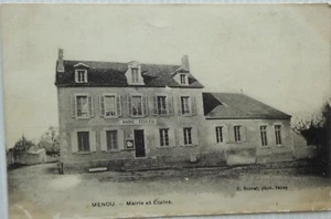 MENOU 58 cpa Mairie et Ecoles - Picture 1 of 2