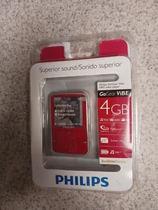 Philips GoGear Vibe 4 GB Portable MP3 Video Player Red Opened Needs Battery Read - Picture 1 of 2