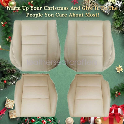 Driver & Passenger Bottom & Top Seat Cover Tan FITS 2008-2012 Honda Accord Sedan Foto 1 de 4