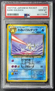Pokemon 1997 Japanese Rocket Set - Dark Golduck No.055 Card - GEM Mint PSA 10 - Bild 1 von 2