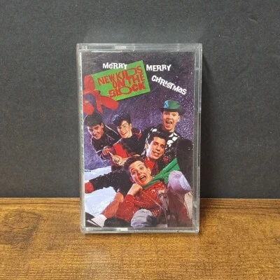 New Kids On The Block Merry Merry Christmas Cassette Tape 1989 Vintage Foto 1 de 4
