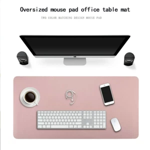 Leather Dual Sided Desk Pad Non-Slip Mouse Pad Office Home Writing Mat 80x40cm - Bild 1 von 5