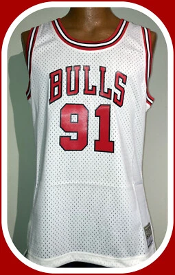 CHICAGO BULLS DENNIS RODMAN MITCHELL & NESS WOMENS XLARGE SWINGMAN JERSEY NWT - Image 1 of 4