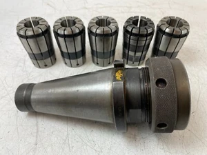 150TG / 15SG Collet Holder and 5 Collets - Bristol Erickson - 50INT/50ISO - Picture 1 of 10