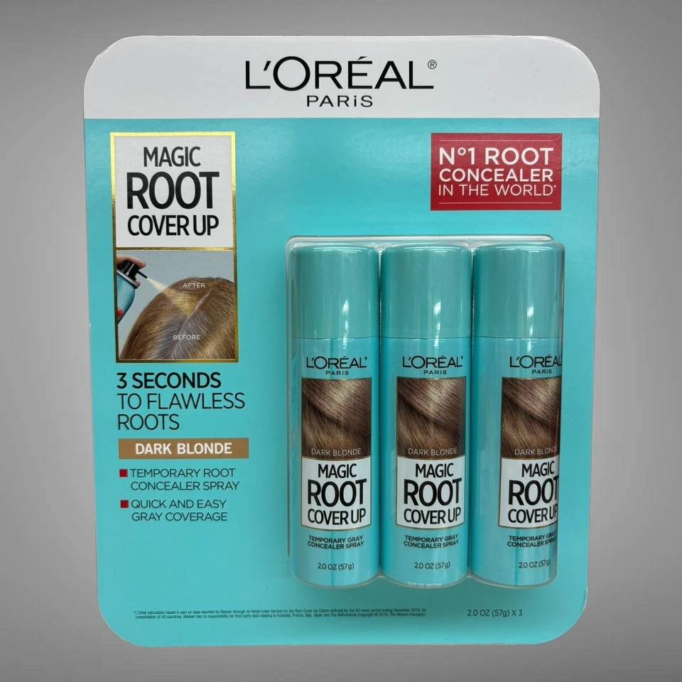 L’oréal Paris Magic Root Cover up Concealer, Medium Brown - 3 Pack