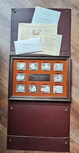 1973 Norman Rockwell Fondest Memories 10x .925 Silver Bars 1st Edition Proof Set - Picture 1 of 6