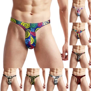 Infradito Da Uomo Mutandine Perizoma T-Back Lingerie Stampata Biancheria & - Foto 1 di 36