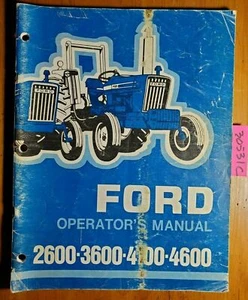 Ford 2600 3600 4100 4600 Tractor 1975-1981 Owner Operator's Manual SE 3501 11/75 - Picture 1 of 12