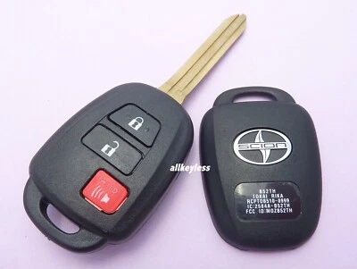 Refurb OEM SCION tC xD iQ keyless entry remote fob transmitter MOZB52TH "G" CHIP - Image 1 of 3