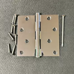 Cerniera per porta angolare quadrata 4" in acciaio inox - Foto 1 di 1