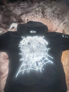 black and white spider web hoodie (SMALL Medium ) - Picture 1 of 1