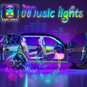 Accessories RGB LED Lights Car Interior Floor Decor Atmosphere Strip Lamp 4X - Picture 1 of 8