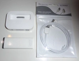 Apple Docking Station A1153 AV Dock mit Fernbedienung A1156 und USB Kabel - Zdjęcie 1 z 6