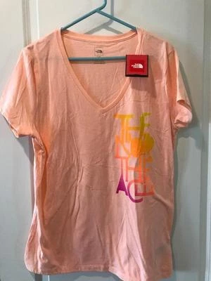 Camiseta de manga corta The North Face para mujer con cuello en V nueva con etiquetas Foto 1 de 4