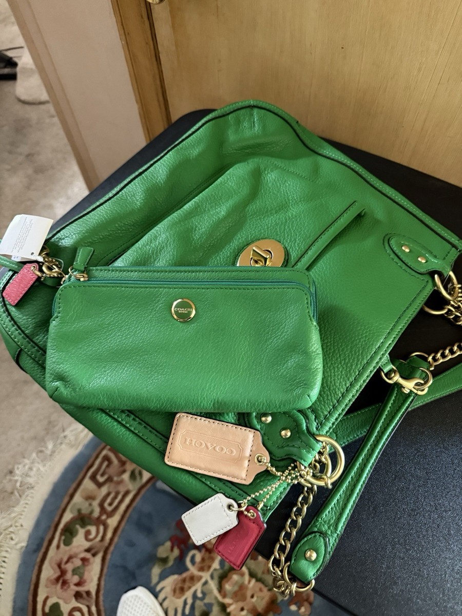 美品✴︎コーチ COACH スエードピンヒール COACH Novelty Strap In Genuine Snakeskin Pine Green 89324