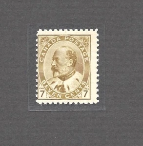 Canada Stamp #92ii, 7 cent Edward, Yellow Olive, MNH, Fine, CV +/- $425.00 - Picture 1 of 2