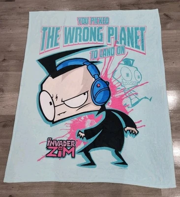Manta suave visón Invader Zim Dib You Picked The Wrong Planet Hot Topic Foto 1 de 4