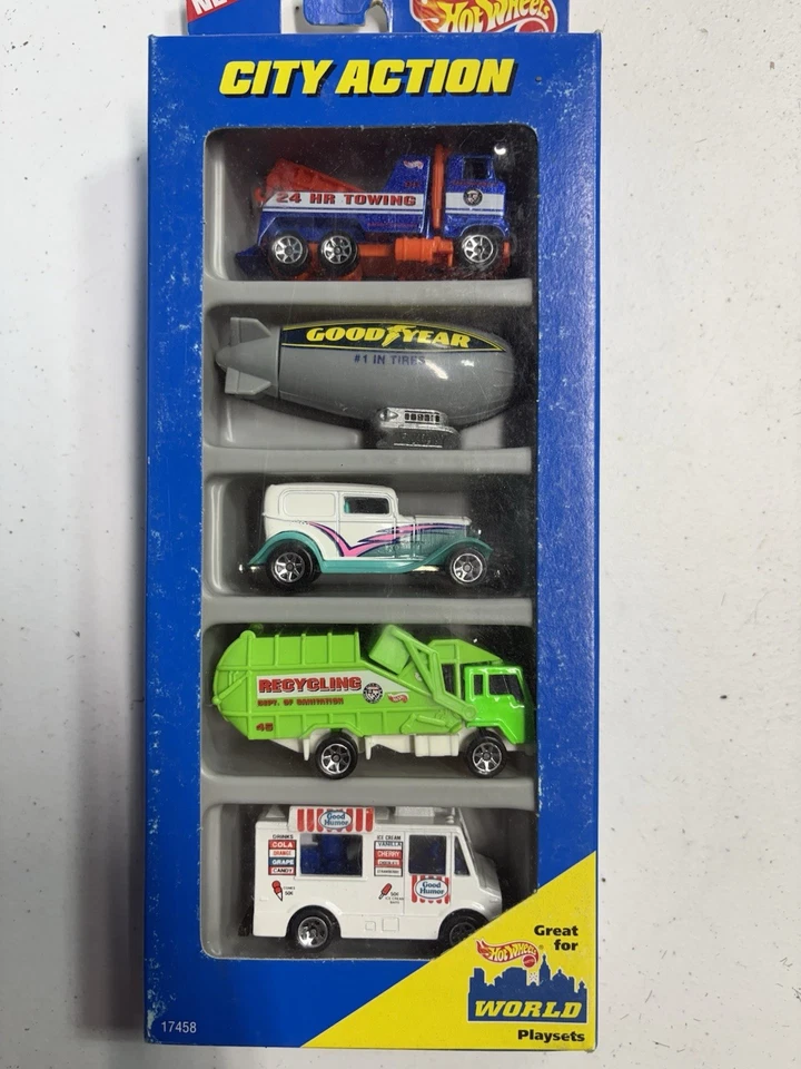 Hot Wheels City Action Paquete de Regalo Juego de 5 Coches 1996 Sin Abrir  Foto 1 de 1