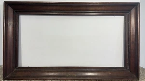 Grand cadre ancien mouluré en noyer ? vue:39x79 feuillure:40,5x80 entier:54x95 - Picture 1 of 6