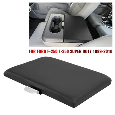 For Ford F-250 F-350 Super Duty 1999-2010 NEW Center Console Lid Black Foto 1 de 4