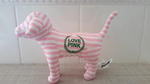 Victoria's Secret Love Pink Pink White Striped Pattern Plush Dog Toy Pre-owned - Picture 1 of 9
