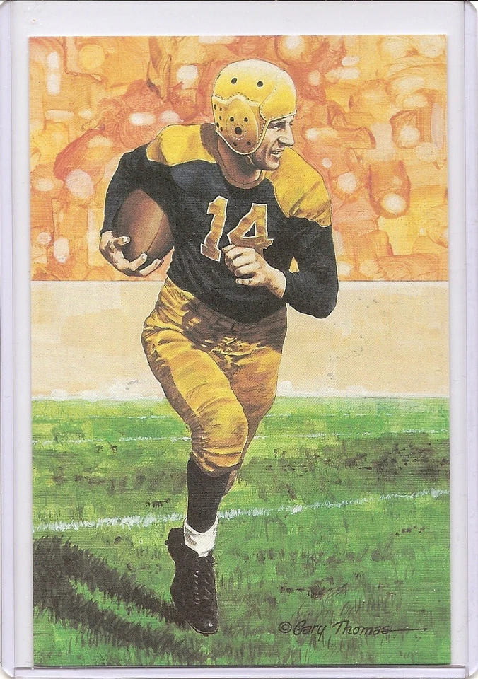 Rare 1991 Don Hutson "Artist Proof" Goal Line Art Postcard - Unsigned - Image 1 of 1