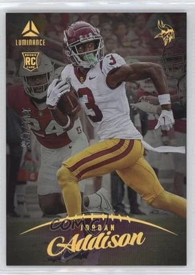 2023 Panini Luminance Rookie Purple /175 Jordan Addison #107 Rookie RC - Image 1 of 2