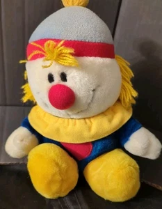 Dakin Baby Things Plüsch Aufzieh Clown Primär gelb blau rot Herz Musikarbeit - Bild 1 von 9