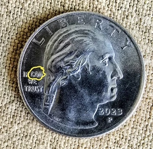 Rare 2023 "P" Jovita Idar Quarter Coin Mint Error “IN COD WE TRUST” - Picture 1 of 3