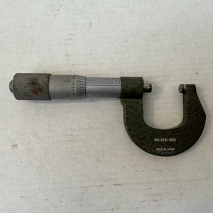 Mitutoyo Micrometer 103-260  0-1”  Made In Japan Works Hand Took Fast Ship - Picture 1 of 8