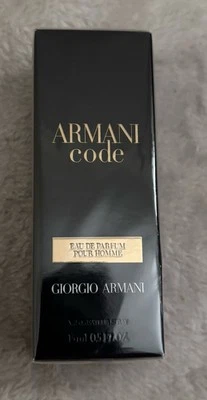 GIORGIO ARMANI Code eau de parfum Pour Homme spray de viaje 0,5 oz/15 ml. Nuevo.Sellado Foto 1 de 4