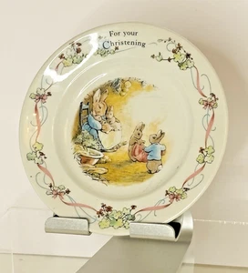 Wedgwood Peter Rabbit Christening Side Plate 17.5 cm Beatrix Potter . - Picture 1 of 8
