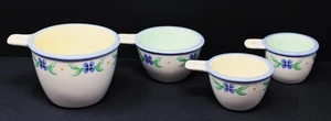 Pfaltzgraff Summer Breeze Ceramic 4 Piece Measuring Cup Set - Picture 1 of 9
