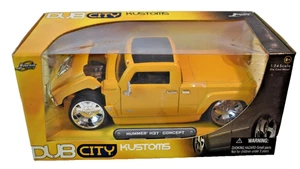 Dub City Kustoms 1:24 Scale Hummer H3T Concept Diecast Jada New Yellow - Picture 1 of 8