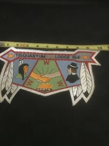 Tisquantum Lodge #164 Back Patch White border - Picture 1 of 3