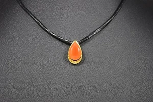 CARNEOL Silber Anhänger Schmuck Kette Collier Edelstein Heilstein Halskette NEU - Bild 1 von 1