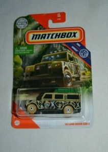 MATCHBOX 2020 MBX JUNGLE - '65 LAND ROVER GEN II HELLBRAUN CAMO HAT VOLLDACHGESTELL - Bild 1 von 4