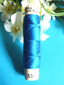 222B / Superb Coil Wire Clear Silk Natural " Iris " Zwicky Blue Sea Of South 536 - Picture 1 of 1